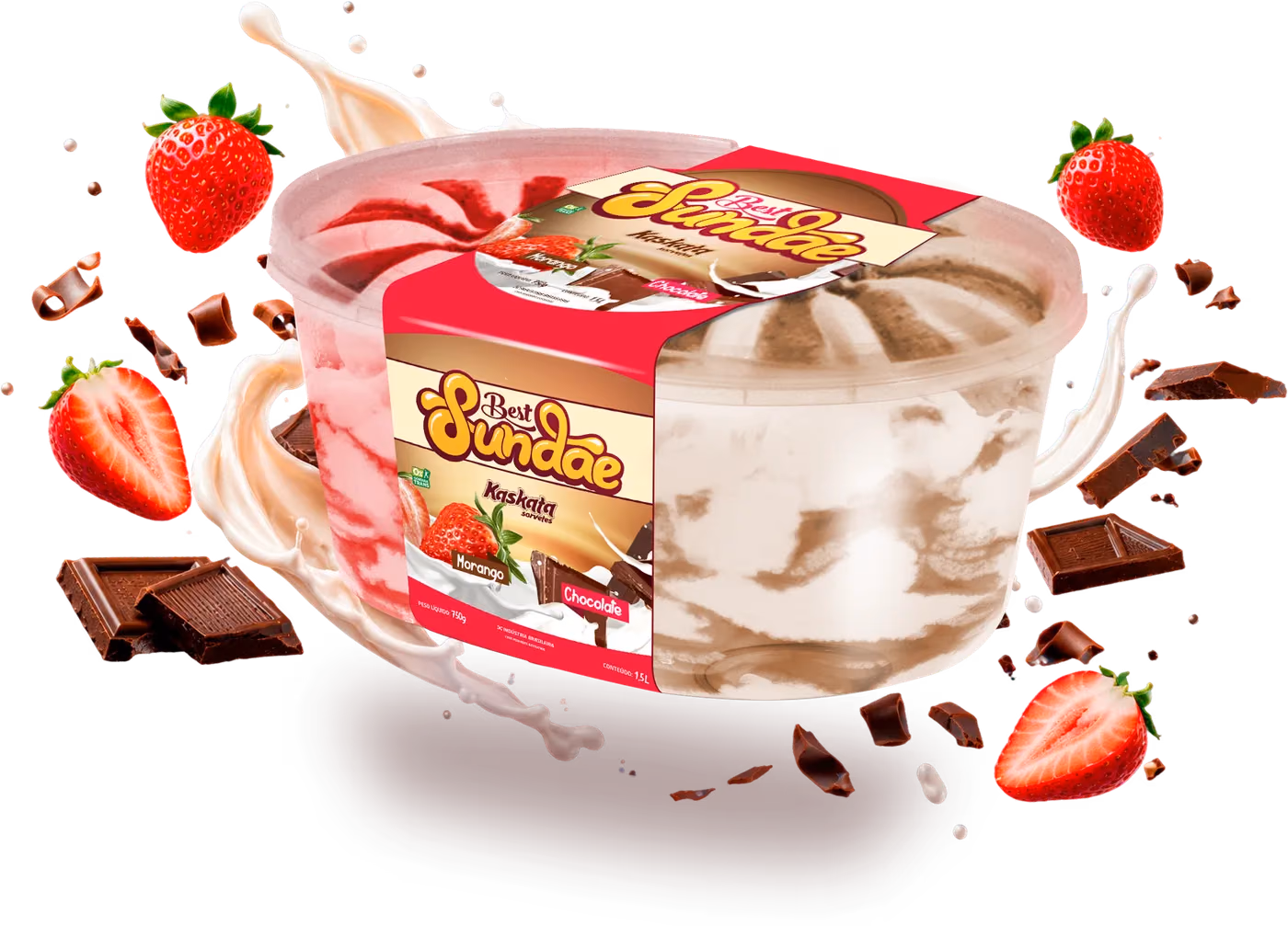 Embalagens da linha Best Sundae
