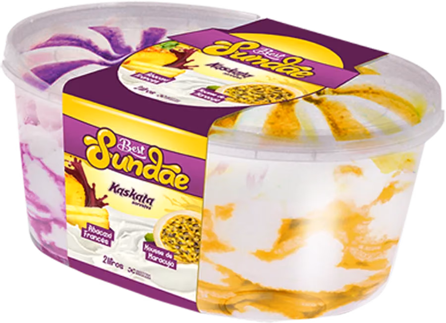 Best Sundae Mousse de maracujá e abacaxi francês