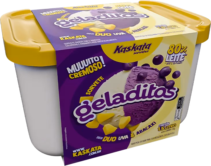 Geladitos Uva e abacaxi