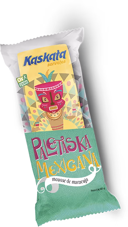 Paletaska Mexicana Mousse de maracujá