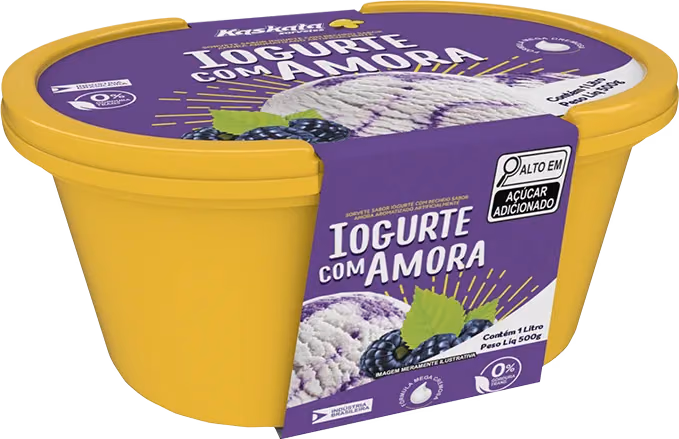 Kaskata 1 litro Iogurte com amora