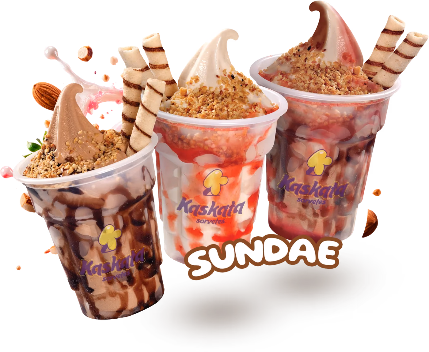 Embalagens da linha Sundae