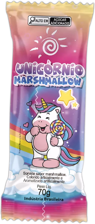 Embalagens da linha Unicórnio